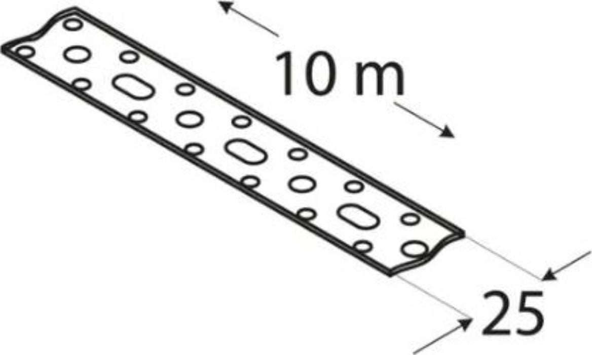 PERFORATED TAPE TM4/10 25X1.5 ROLL 10M