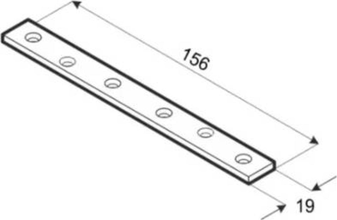STRAIGHT NARROW PLATE LW160 156X19X2.0