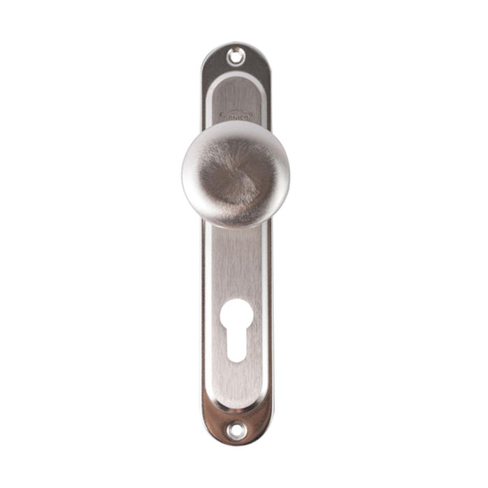 HANDLE WITH BALL TT 70MM SATIN