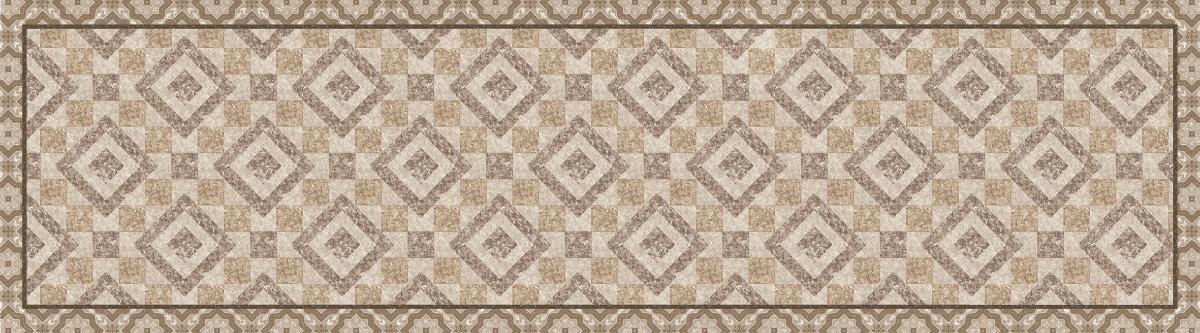 VINYL MAT 50/180CM RHOMBE BEIGE