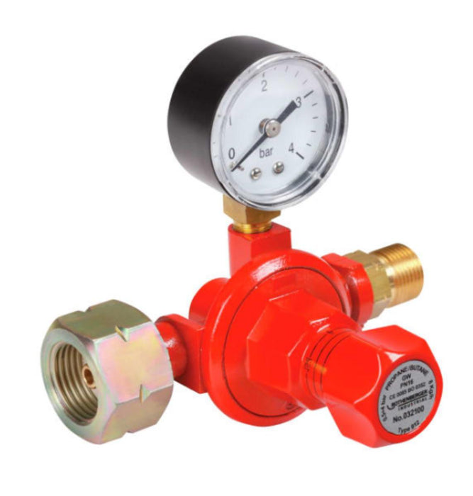 PROPANE REGULATOR WITH PRESSURE GAUGE