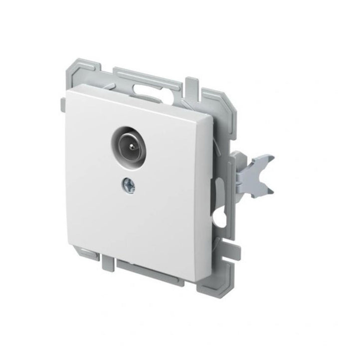 SOCKET TV END 0DB WHITE LOGIQ TEM