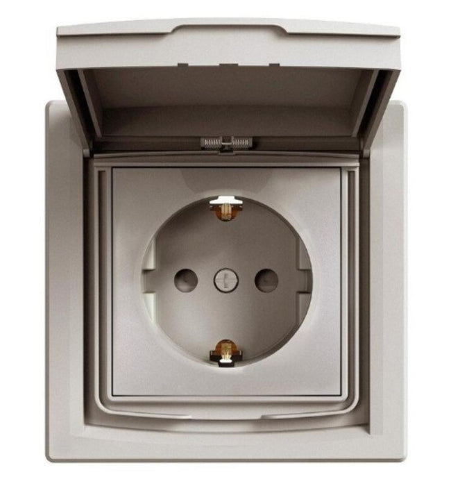 CONTACT SHUKO WITH COVER IP44 BRONZE ASFORA