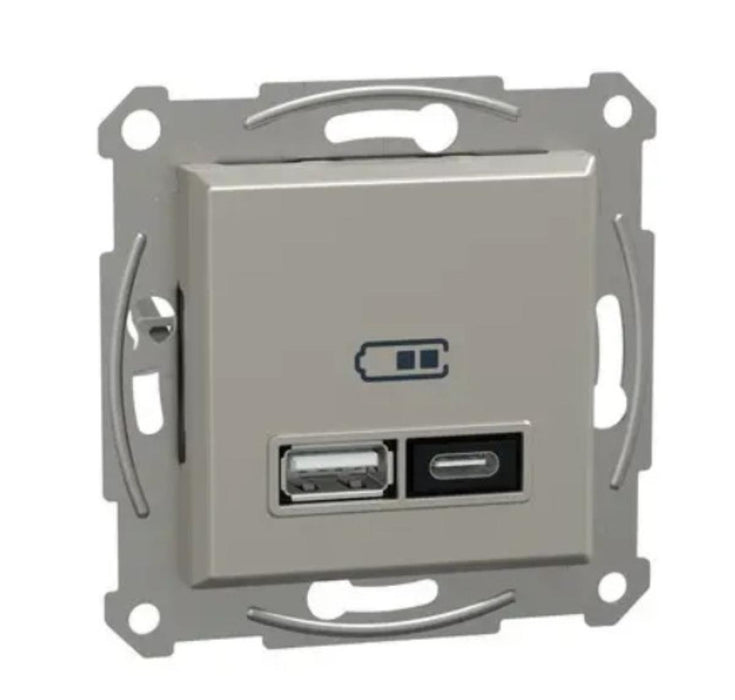 USB CHARGER TYPE A+C BRONZE ASFORA