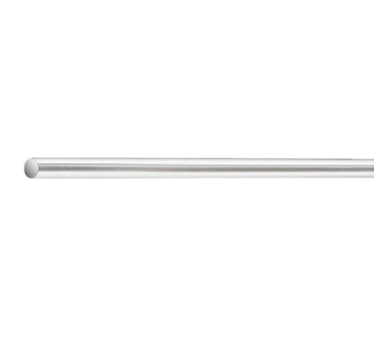 ALUMINUM ROUND PROFILE 8MM/1M CHROME