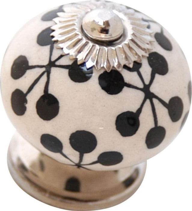 FURNITURE CERAMIC HANDLE 45X40MM WHITE
