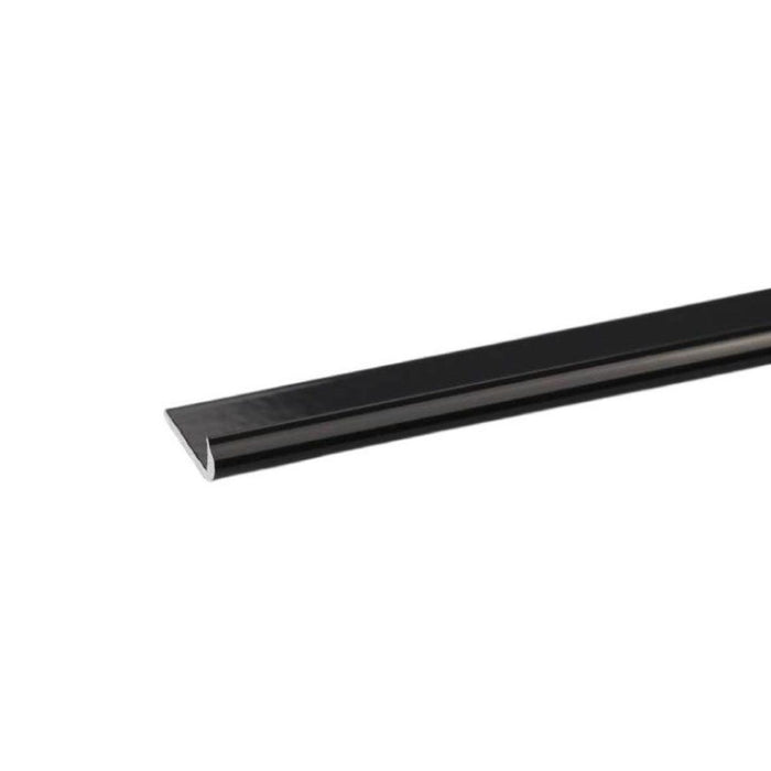 ALUMINUM J-PROFILE 18MM/1M BLACK