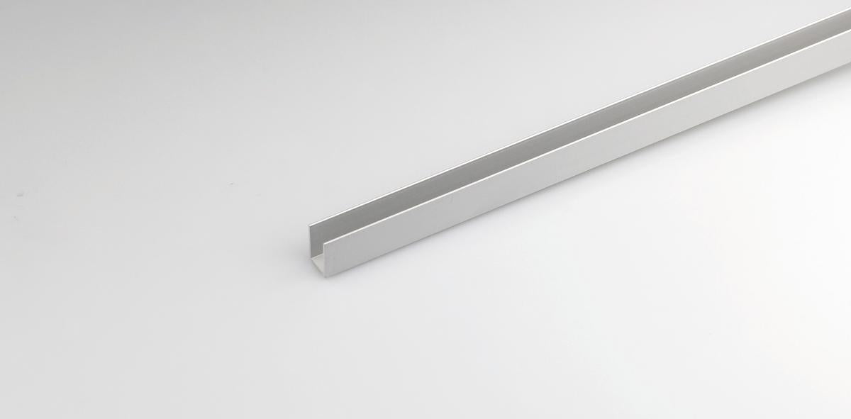 ALUMINUM ANODISED U-PROFILE 10X20MM/2M