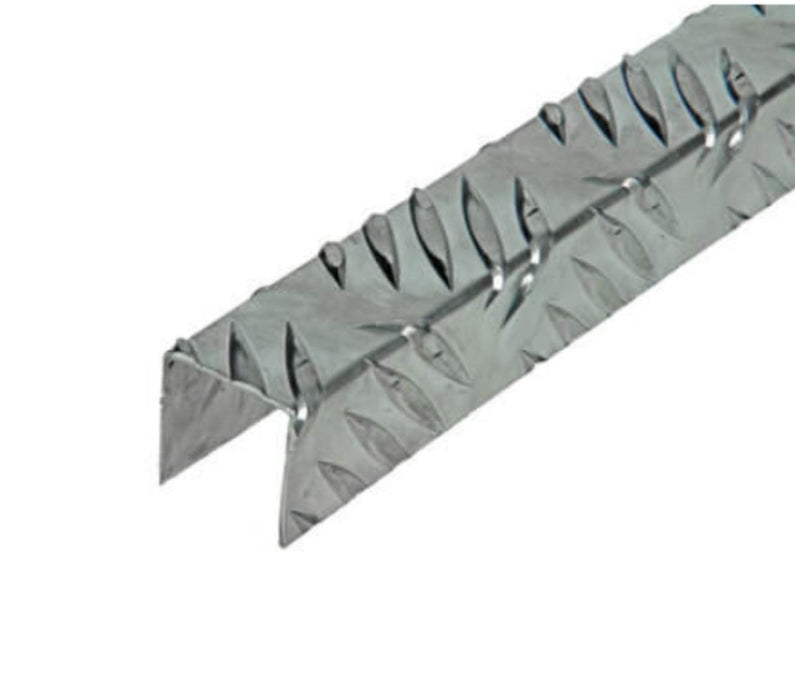 ALUMINUM EMBOSSED CORNER PROFILE 25X25MM/1M
