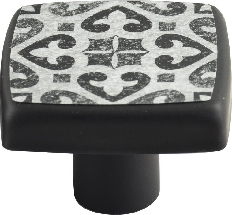 FURNITURE HANDLE H29 40X40MM BLACK