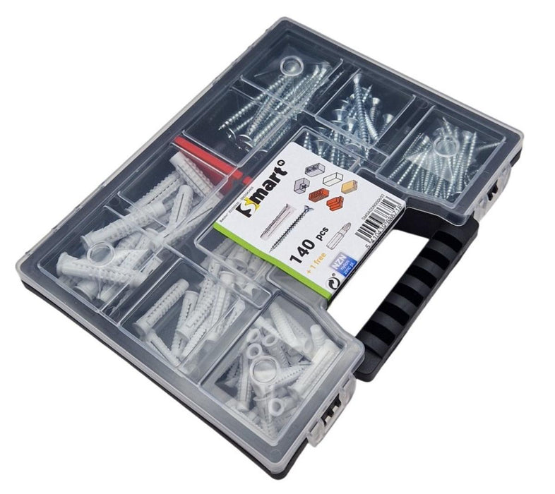 FIXING SET ORGANIZER SM603 140 PIECES