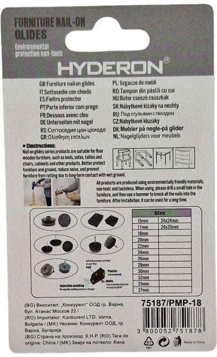 FELT PAD WITH METAL BASE PMP-18