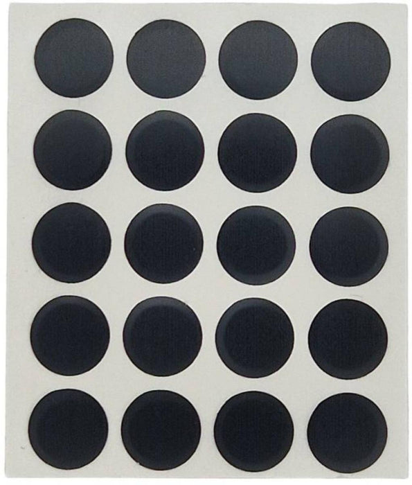 SCREW CAPS TV12-01 20PCS BLACK