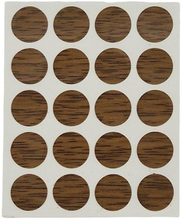 SCREW CAPS TV12-04 20PCS MAHOGANY