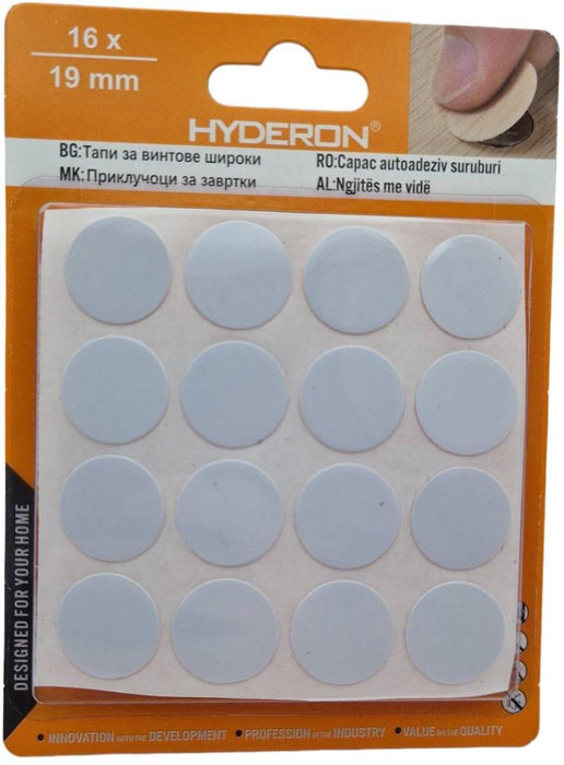 SCREW CAPS TV19-04 16PCS WHITE