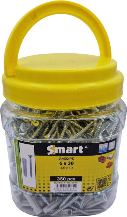 DOWEL SET WITH SCREW 6X30/4.5X40 350PCS
