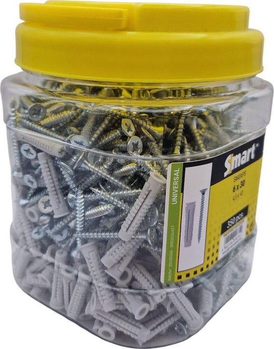DOWEL SET WITH SCREW 6X30/4.5X40 350PCS