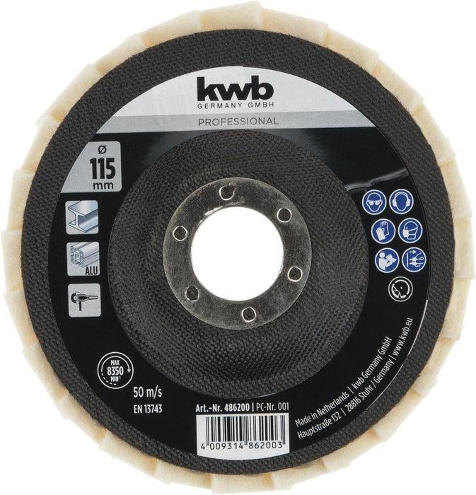 FELT PAD FOR ANGLE GRINDER 115MM KWB