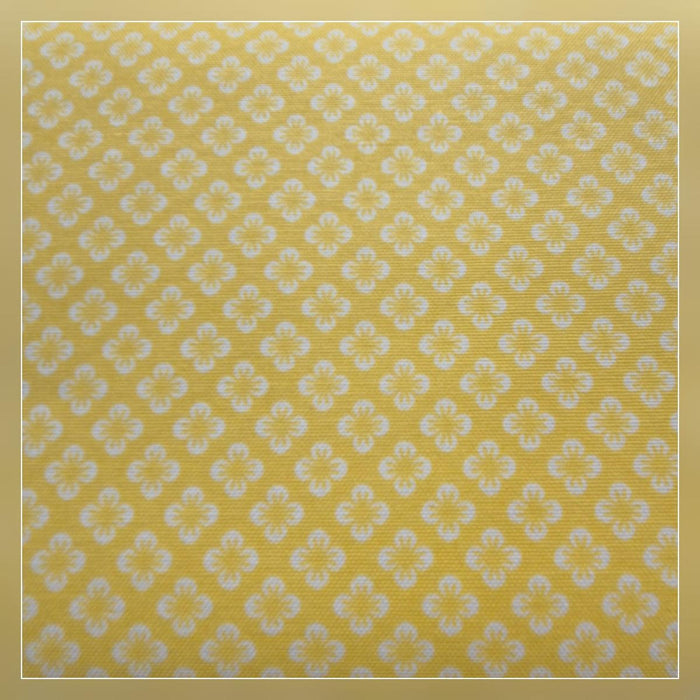 TEXTILE DENSE FLOWERS YELLOW 180CM