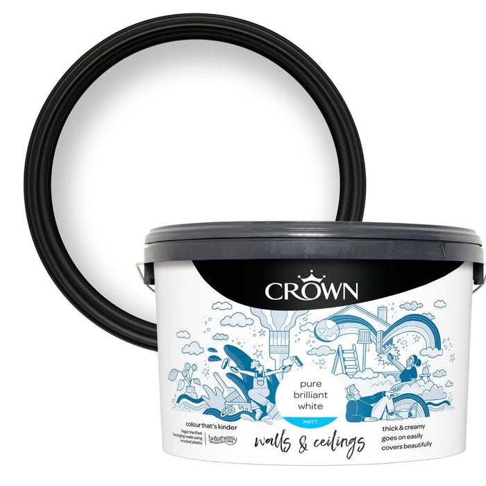 INTERIOR PAINT CROWN BRILLIANT WHITE 10L