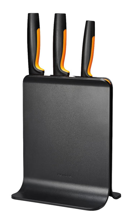 FISKARS KITCHEN KNIVES WITH HOLDER 3PCS