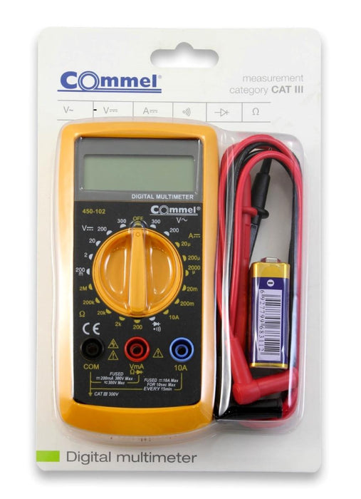 DIGITAL MULTISET CAT III 0...300VAC/DC