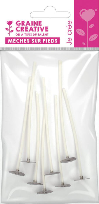CANDLE WICK 8PCS 10CM