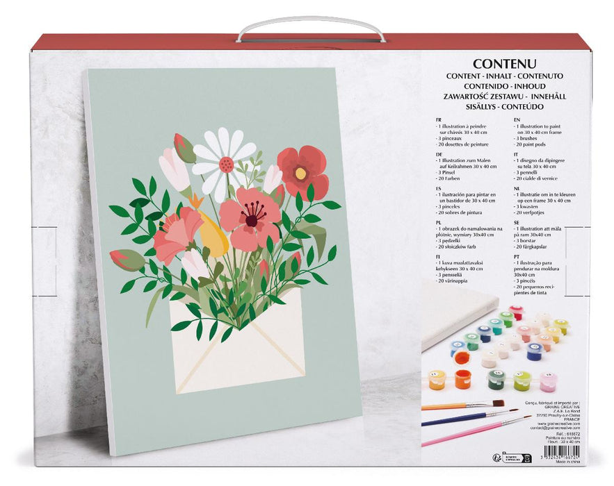 PAINTING BY NUMBER 30/40CM FLOWERS