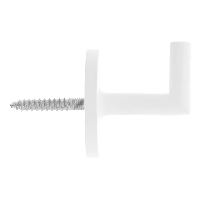 HOLDER METAL 33.5MM WHITE MATTE 2PCS