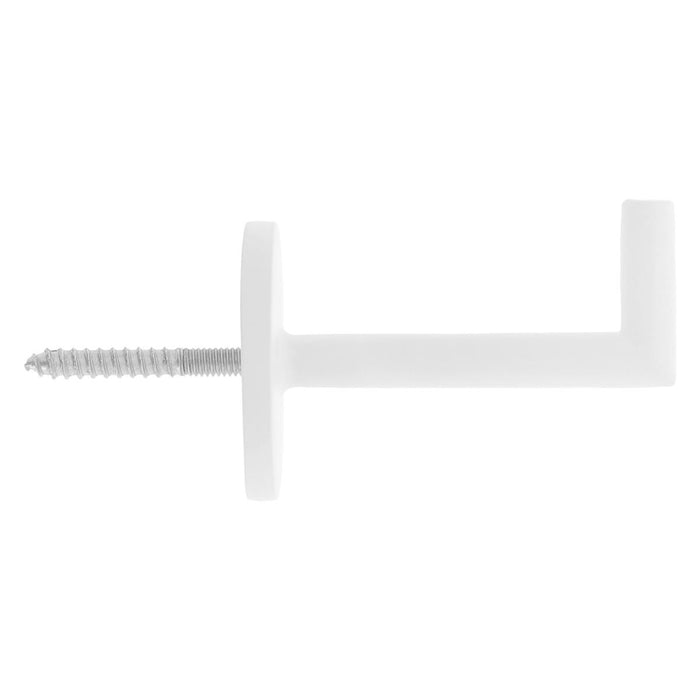 HOLDER METAL 53.5MM WHITE MATTE 2PCS