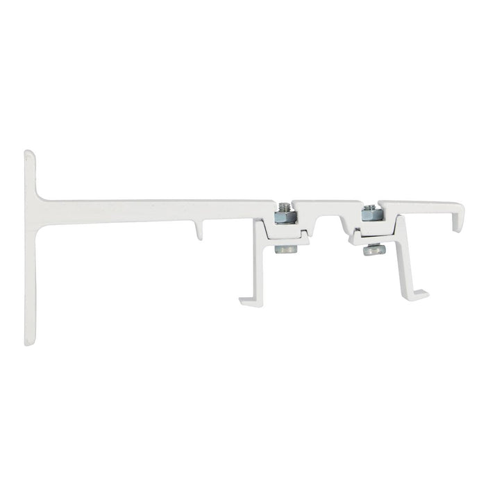 WALL SUPPORT DOUBLE 120MM WHITE LACQUER