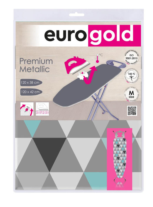 IRONING BOARD CASE M 120 X 38 CM EUROGOLD METALLIC
