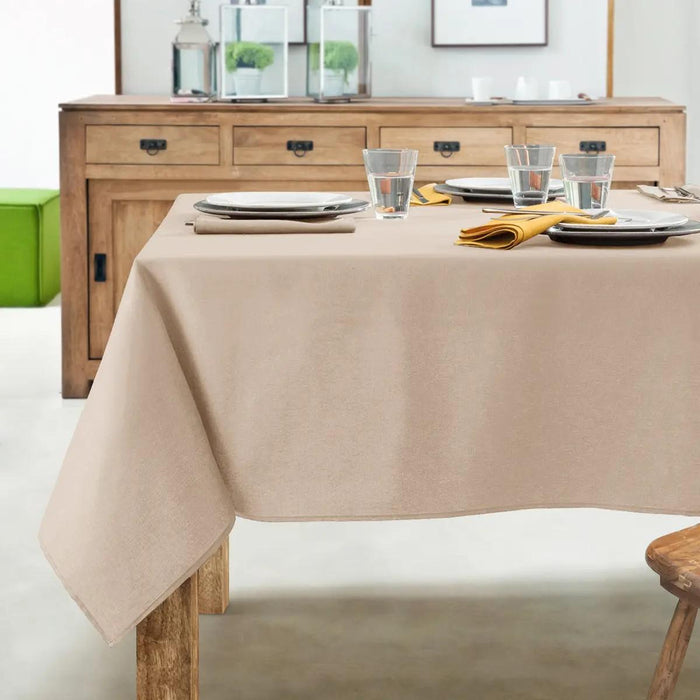 BLANKET TEXTURE LINEN BEIGE 140X100CM