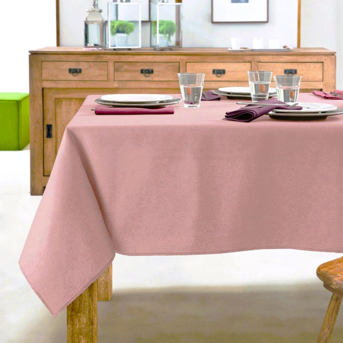 COVER TEXTURE LINEN ASH ROSES 140X140