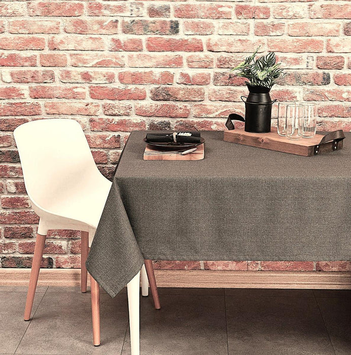 BLANKET TEXTURED LINEN MINK 140X140CM
