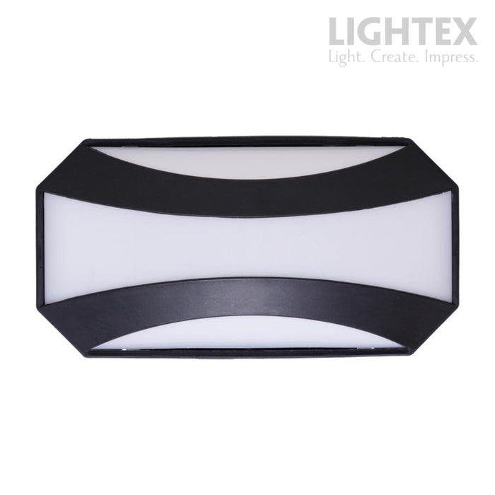 LED WALL LAMP GOBI 20W IP54 BLACK LIGHTEX
