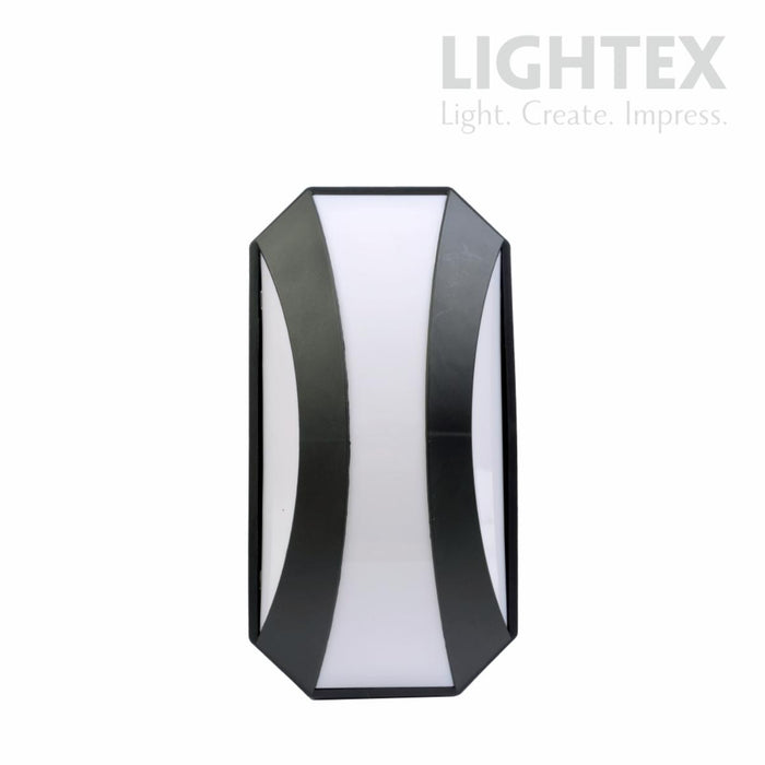 LED WALL LAMP GOBI 20W IP54 BLACK LIGHTEX