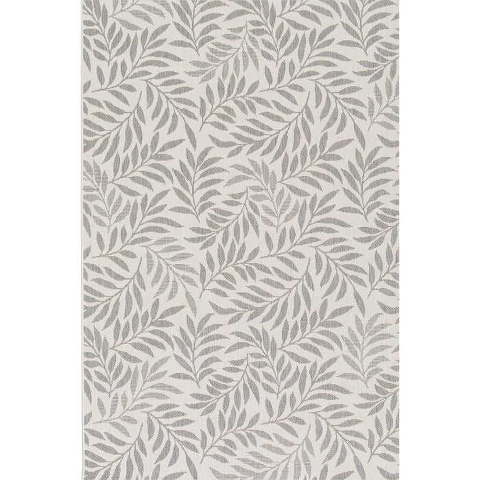 AUTUMN CARPET GRAY LEAVES BEIGE 80X150CM