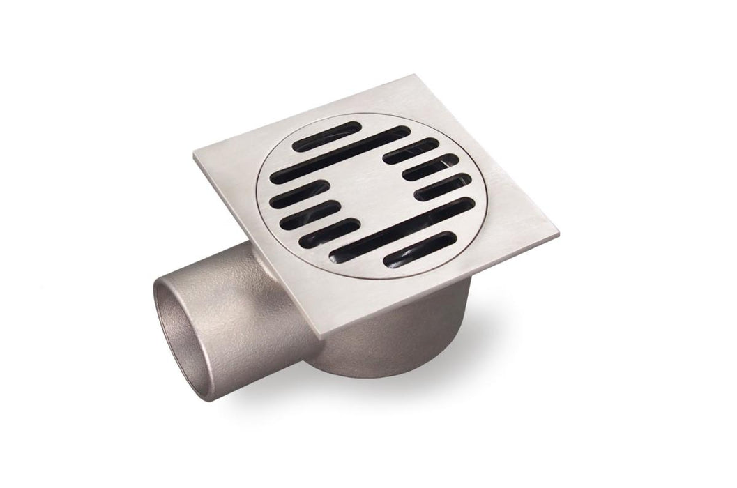 FLOOR TRAP WITH STAINLESS STEEL COVER AND BODY
