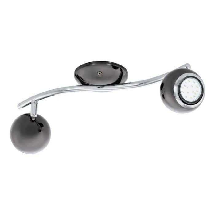 SPOT BIMEDA 2XGU10 3W BLACK/XROM EGLO BIMEDA