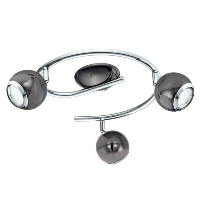 SPOT G-FORM 3XGU10 3W BLACK/XROM EGLO BIMEDA