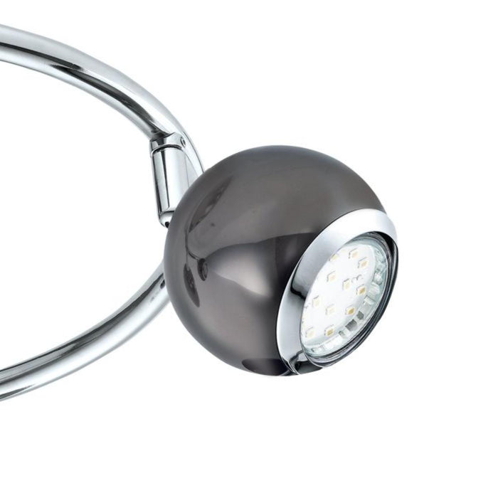 SPOT G-FORM 3XGU10 3W BLACK/XROM EGLO BIMEDA