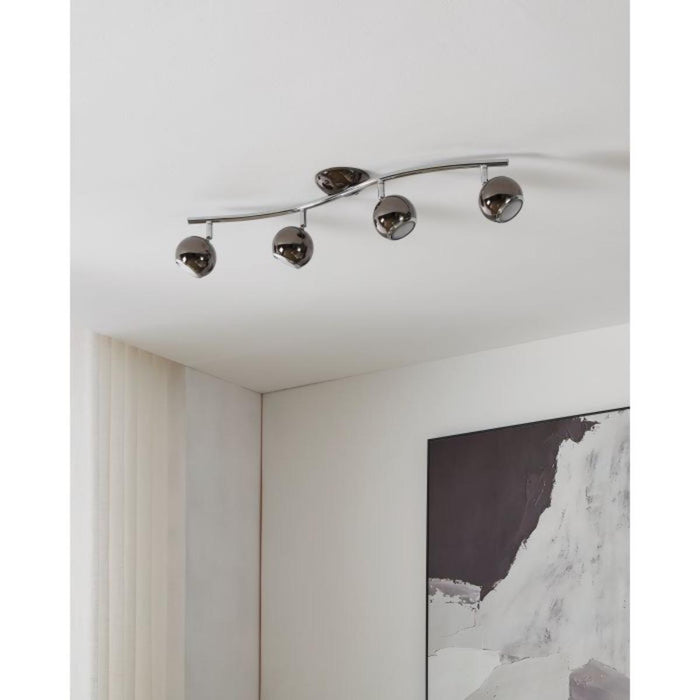 SPOT LED 4XGU10 3W BLACK/XROM EGLO BIMEDA