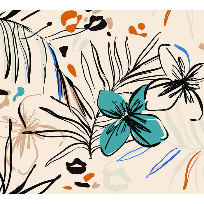 PHOTO WALLPAPER PREMIUM 300X270 FLOWER GRAPHICS