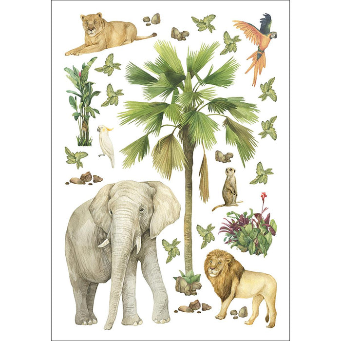 CHILDREN'S STICKER 42.5X65 CM JUNGLE ELEPHANT