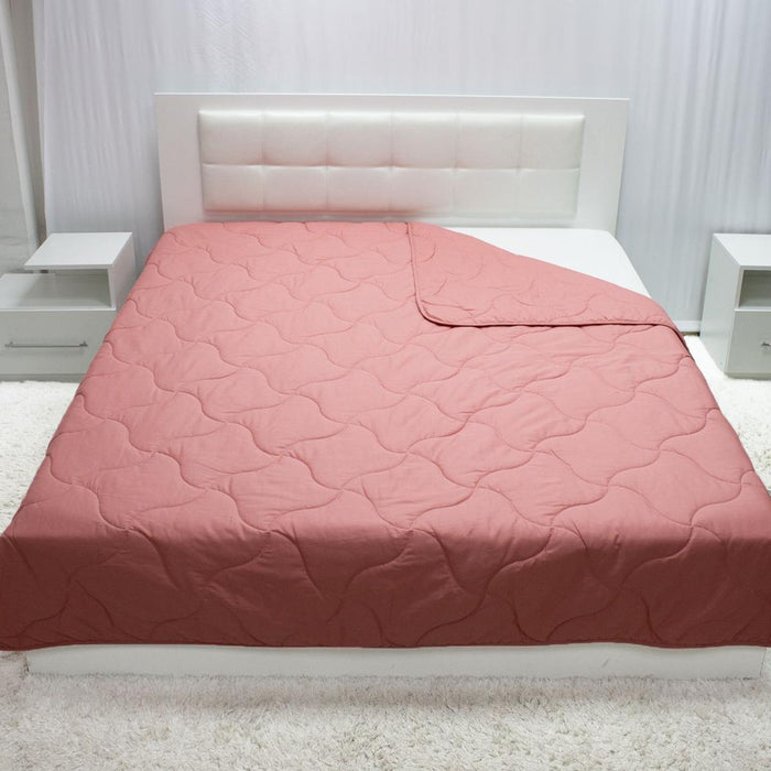 LIGHTWEIGHT COTTON BLANKET 200/220 CORAL