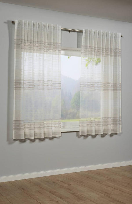 STRIPED CURTAIN 140X175 CM BEIGE