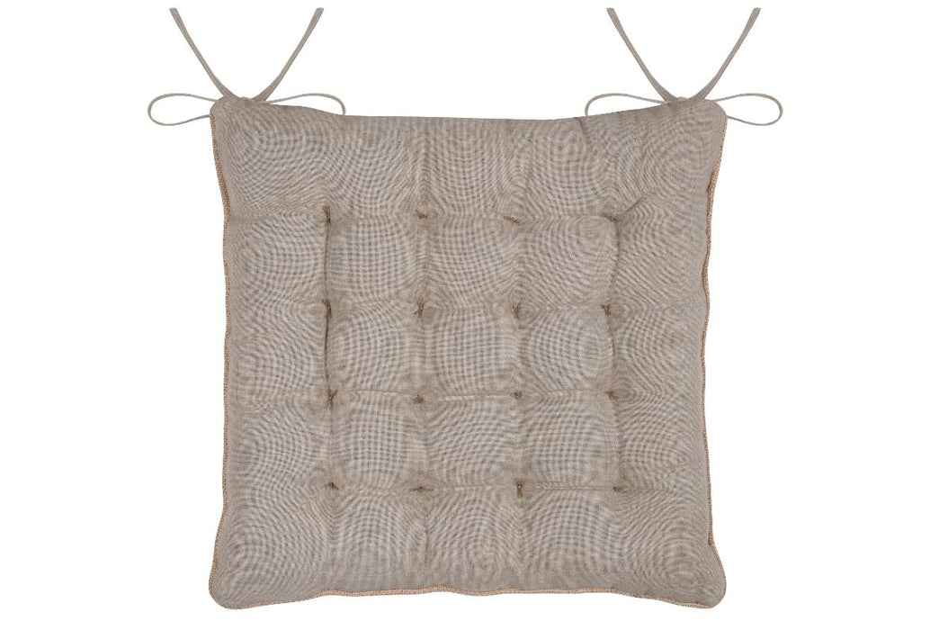 CHAIR CUSHION 38/38CM ORIANA NATURE