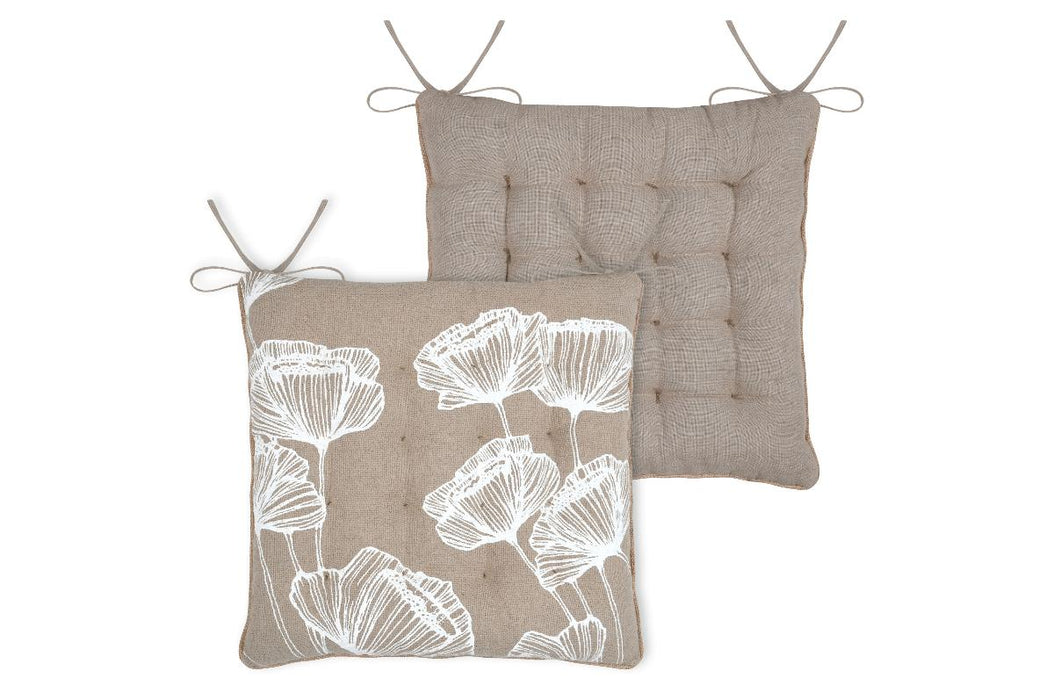 CHAIR CUSHION 38/38CM ORIANA NATURE