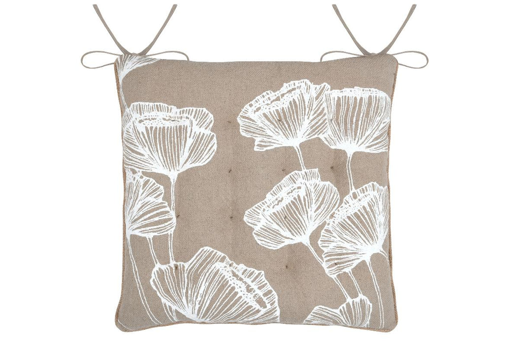 CHAIR CUSHION 38/38CM ORIANA NATURE